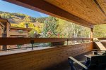 Private Deck with Mountain View